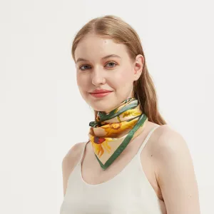 Classic Painting Silk Bandana Scarf Kerchief