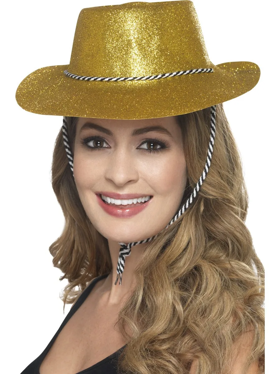 Gold Cowboy Glitter Hat