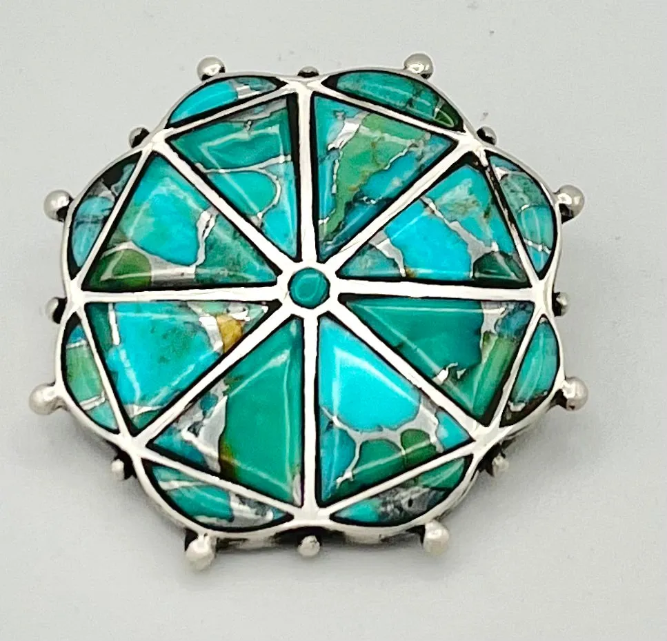 Hat Pin- Assorted Turquoise & Sterling Silver