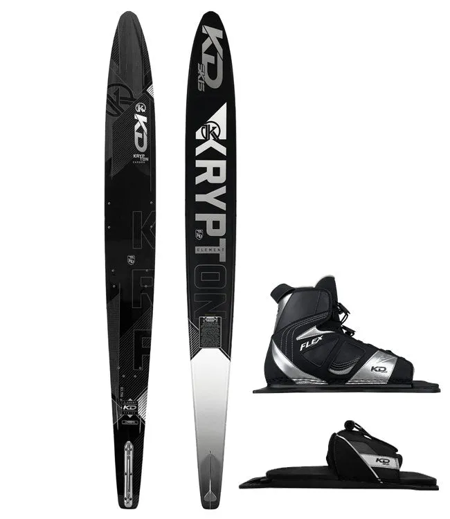 KD Krypton Carbon Slalom Ski with Flex Boot & RTP (2024)