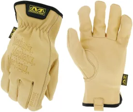 Mechanix Wear LDCW-75-010 Gloves, L, 10 in L, Keystone Thumb, Elastic Cuff, Leather, Tan :PR: QUANTITY: 1