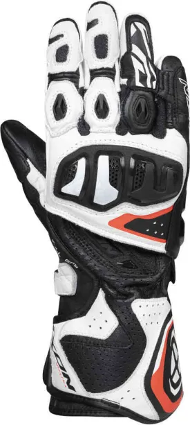 Motorcycle gloves Vortex Ixon, black and white