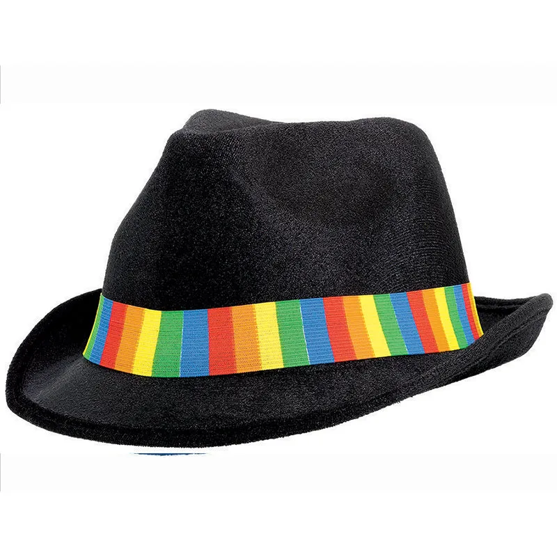 Rainbow Fedora Hat