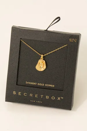 Secret Box Cowboy Hat Pendant Necklace