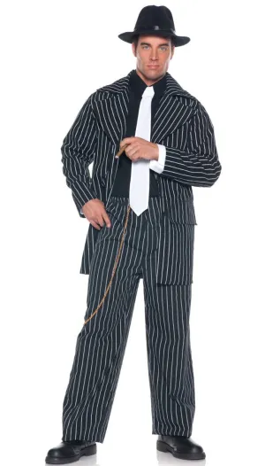 Zoot Suit Mens Plus Size 1940s Pinstripe Costume